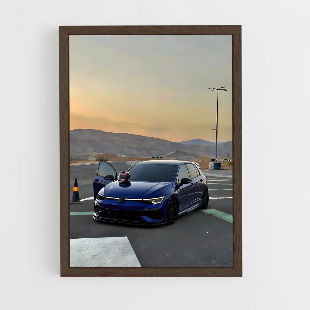 Poster Élégant Golf R MK – affiche Volkswagen (vue 5)